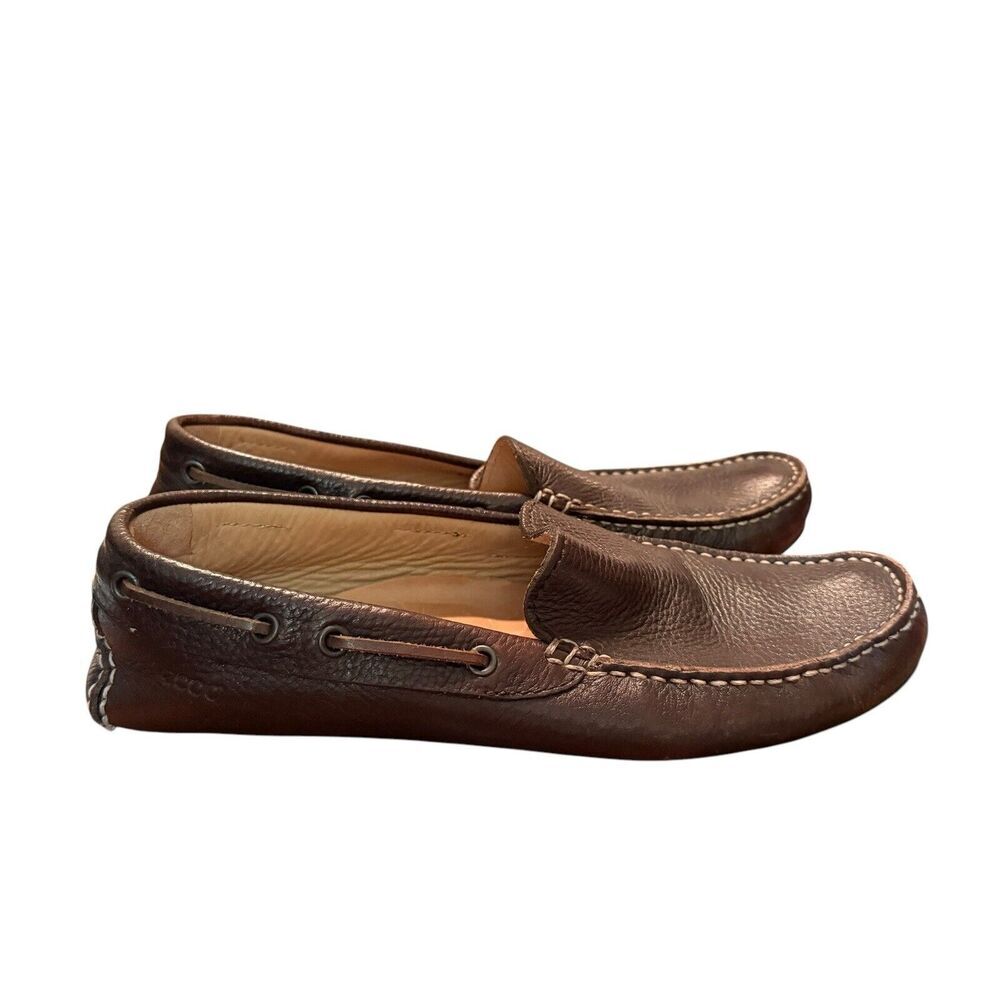 Ecco Sz 8.5 Extra Width Loafer Slip On Business‎ Preppy Classic - Picture 7 of 11